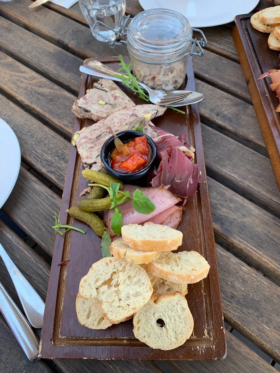 Sclcction of Cured Mcats and Pickled Vegetables