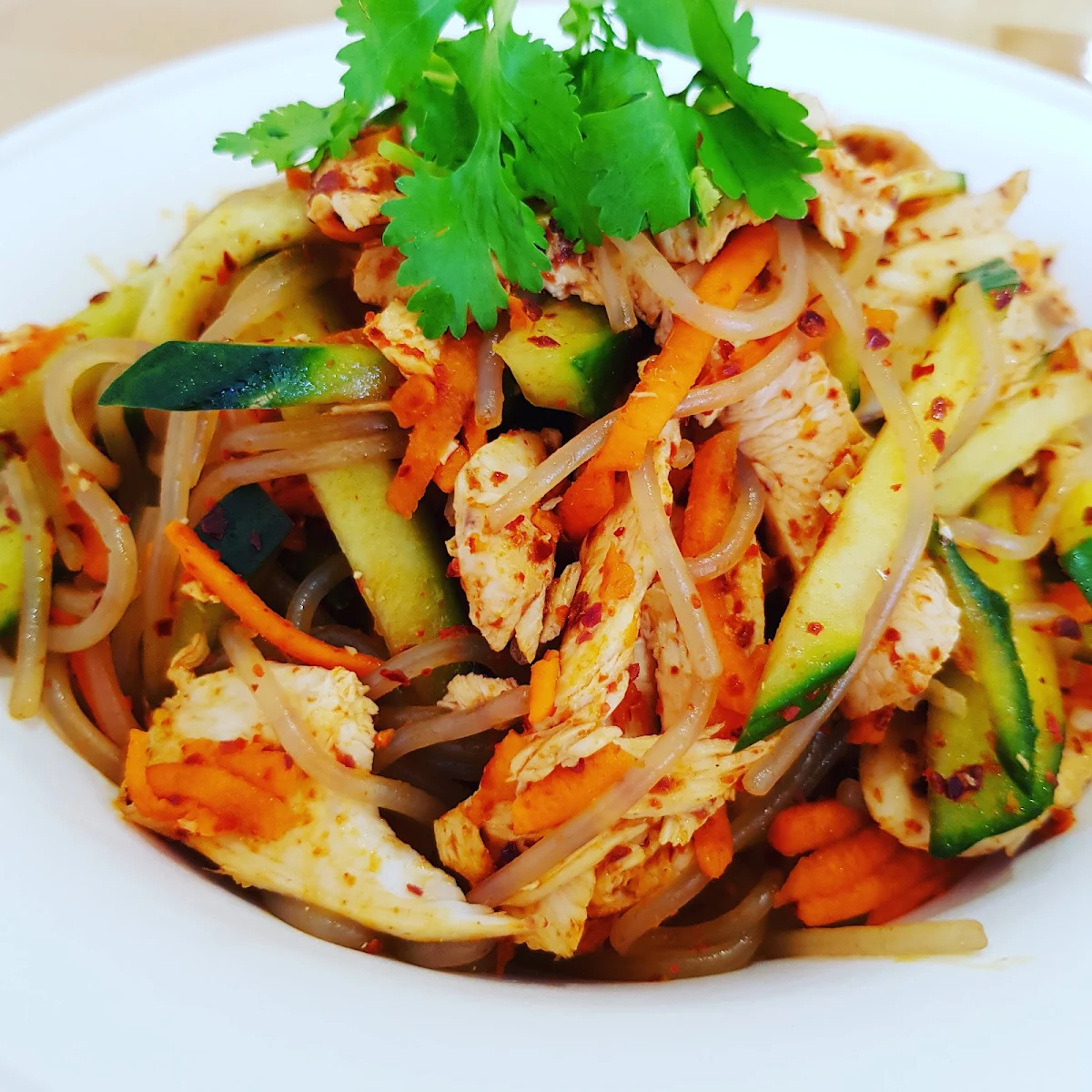 Spicy Korean Glass Noodle Salad