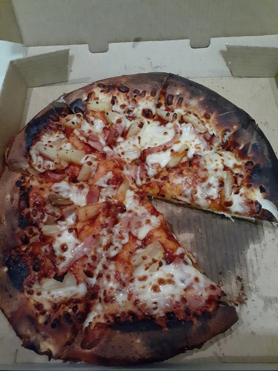 Ham and Pineapple Burnt and Had BBQ Sauce on It