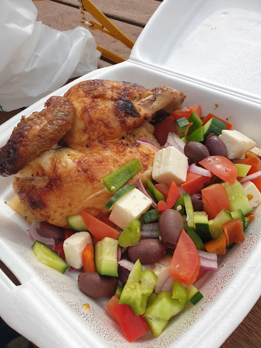 Greek Salad with Chicken