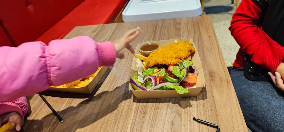 Kids Chicken Tenders and Fries with Chicken Nuggets