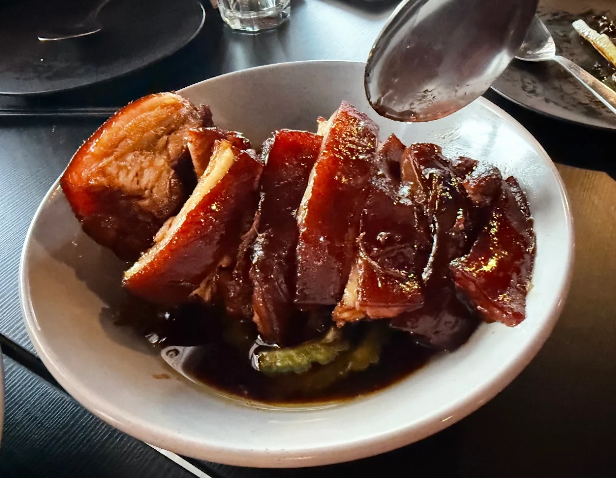 Shanghai Sweet & Sticky Pork Belly Red Cabbage
