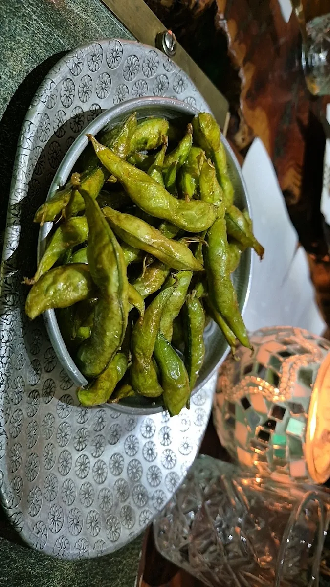 Flash Fried Edamame, Baby Dragon Bar