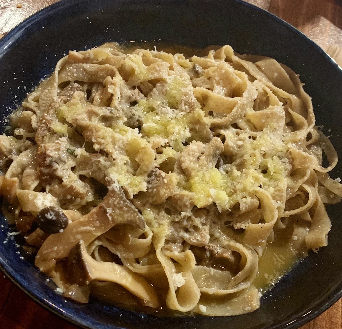 Tagliatelle Foresta, Pezzella’s Pizzeria and Bar
