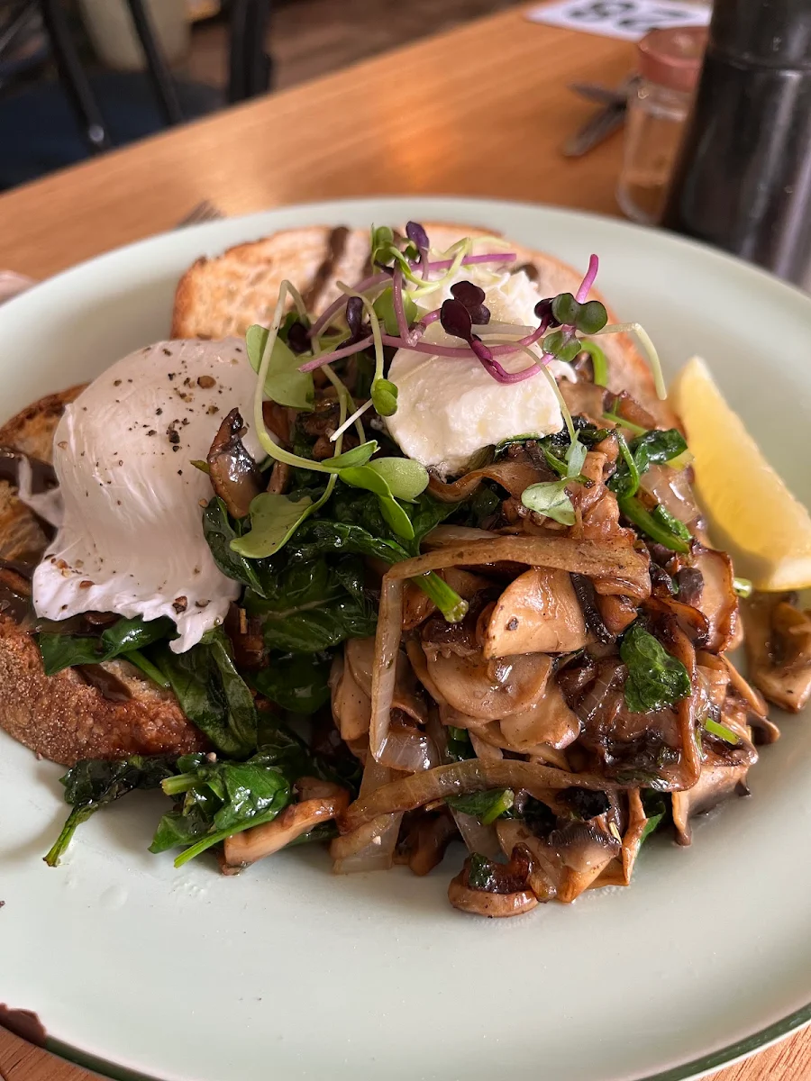 Dynamite Mushrooms on Sourdough