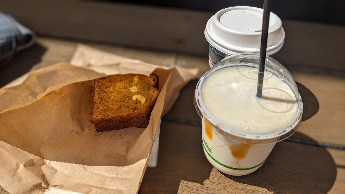 Banana Bread and Caramel Milkshake