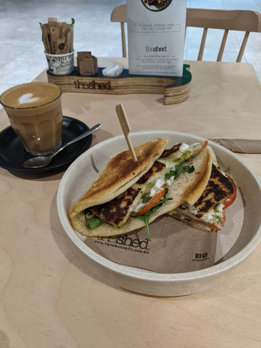 Haloumi and Yoghurt Flatbread, The Shed Cafe - Roselands