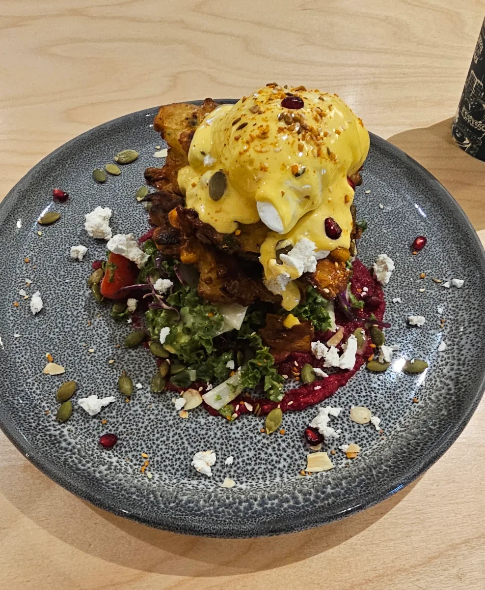 Pea & Corn Fritters, The Shed Cafe - Roselands