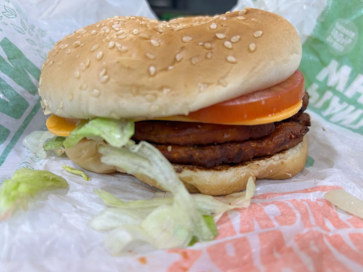 Vegan Burger and Fries