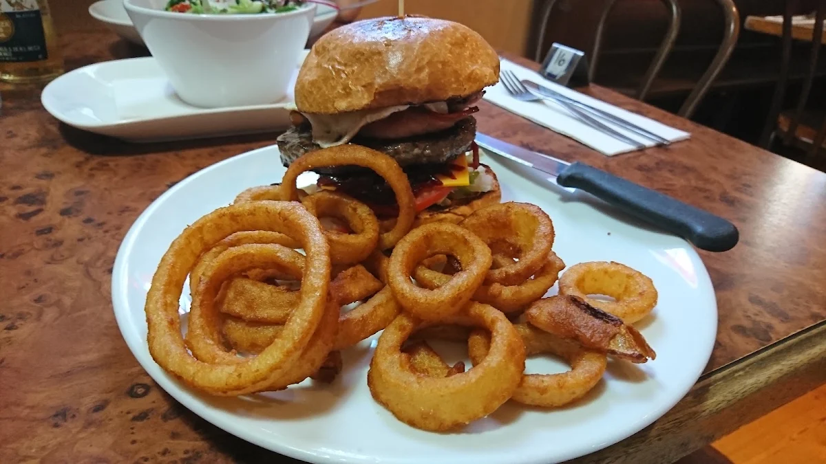 Eggs and Bacon Burger Stack