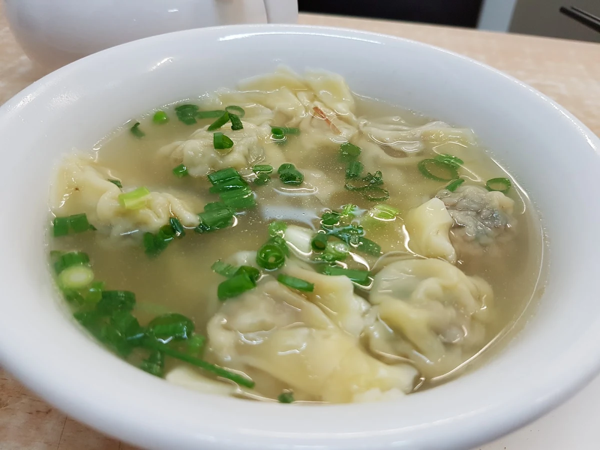 Wild Veggies & Pork Wonton Soup Shanghai Style