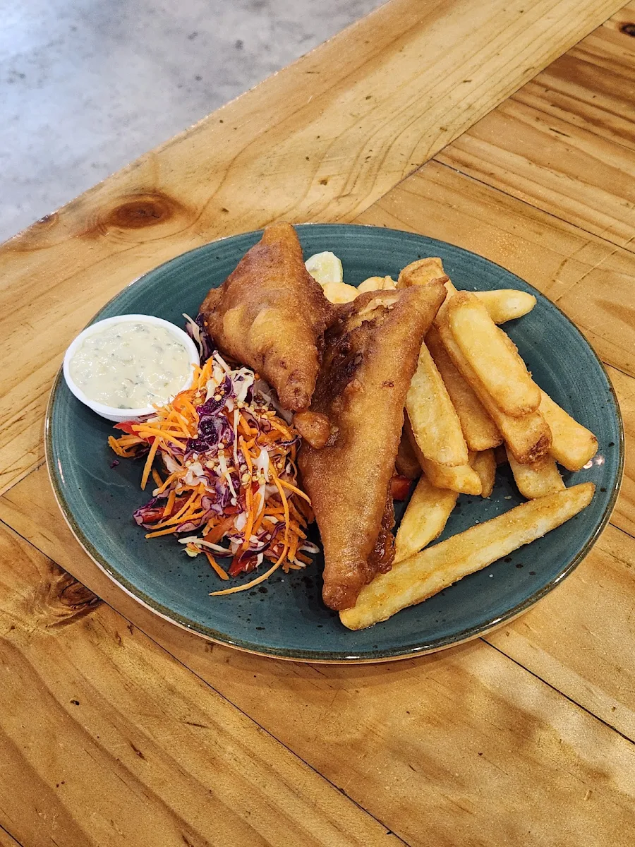 Beer Battered Chips, Geordie's Cafe & Art Gallery