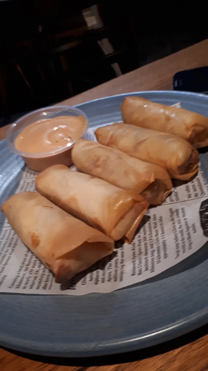 Cheese Burger Spring Rolls