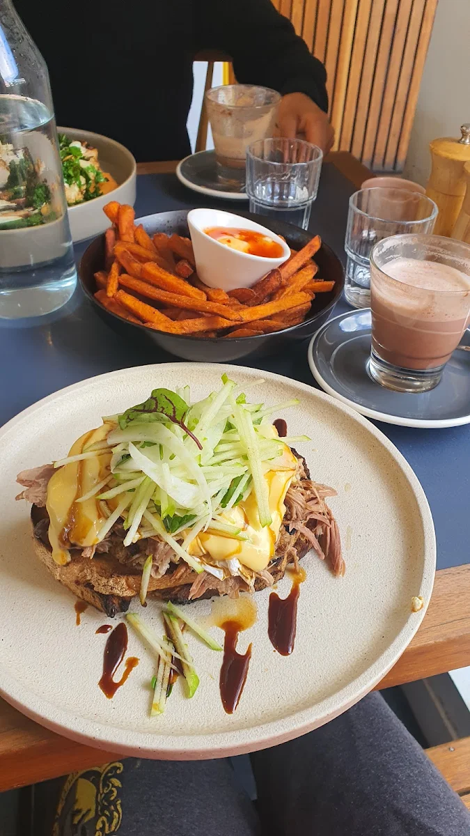 Pull Pork Brioche Burger, Left Field Cafe Carnegie