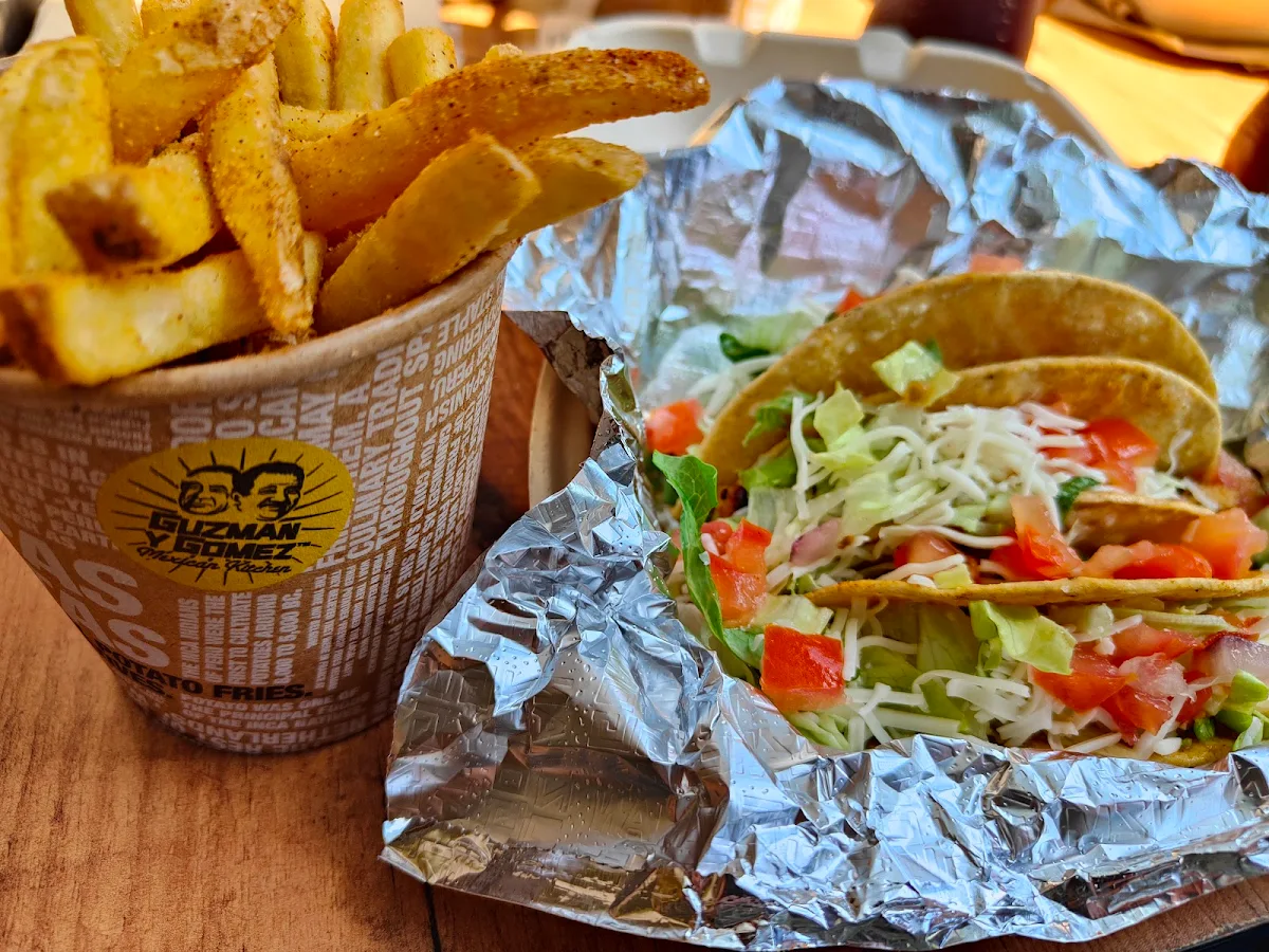 Chicken Tacos and Chips