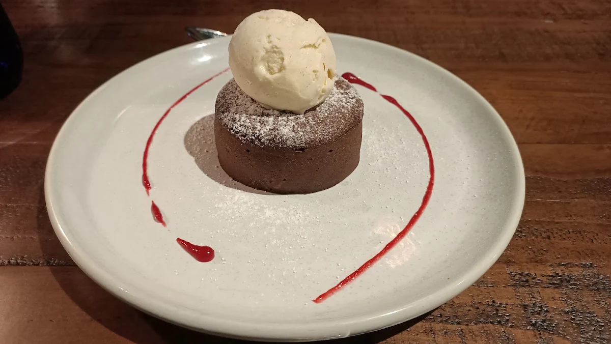 Chocolate Fondant with Vanilla Ice Cream