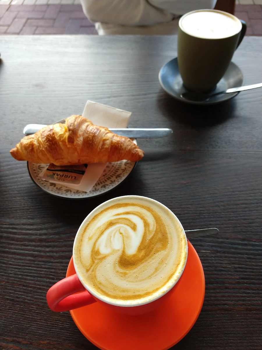 Soy Cappuccino with Croissant