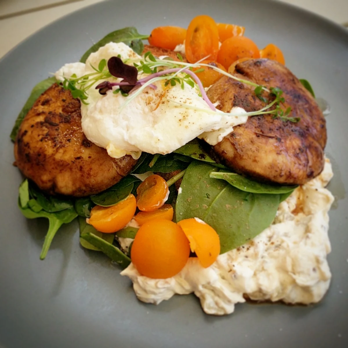 Eggplant Labneh, Frankie and George
