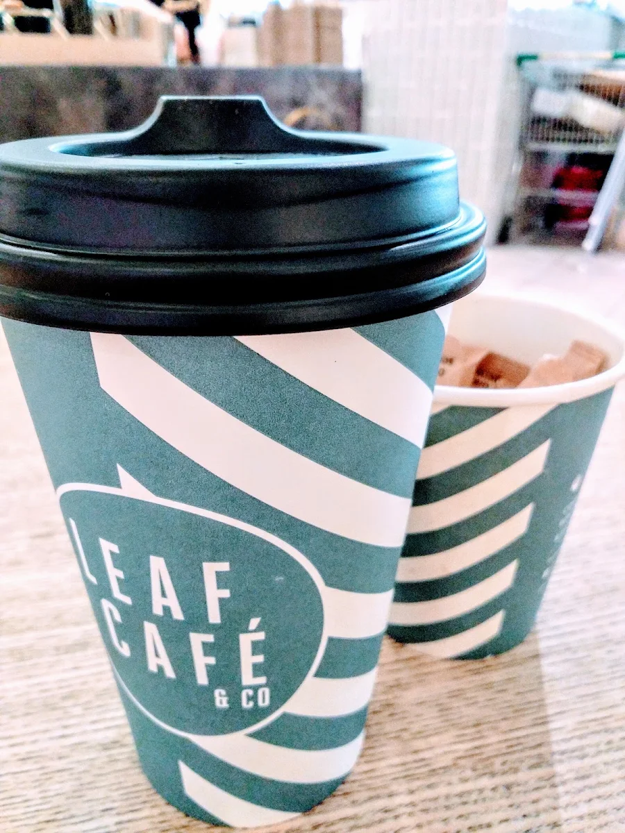 Large Latte, Leaf Cafe & Co