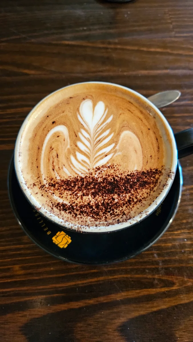 Large Latte, Bellissimo Coffee