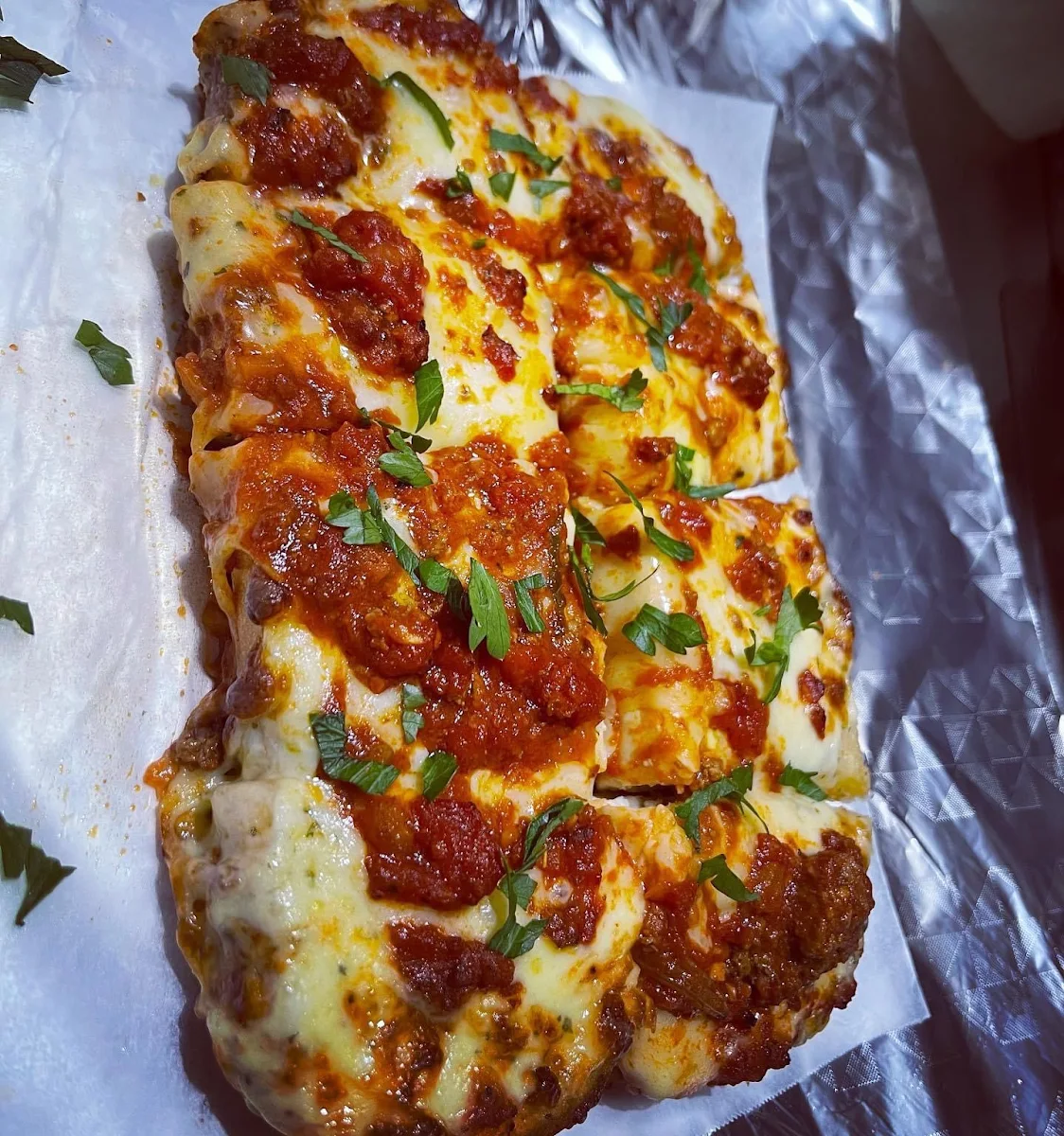 Loaded Garlic Bread, Smokin Joes Pizza & Grill Richmond