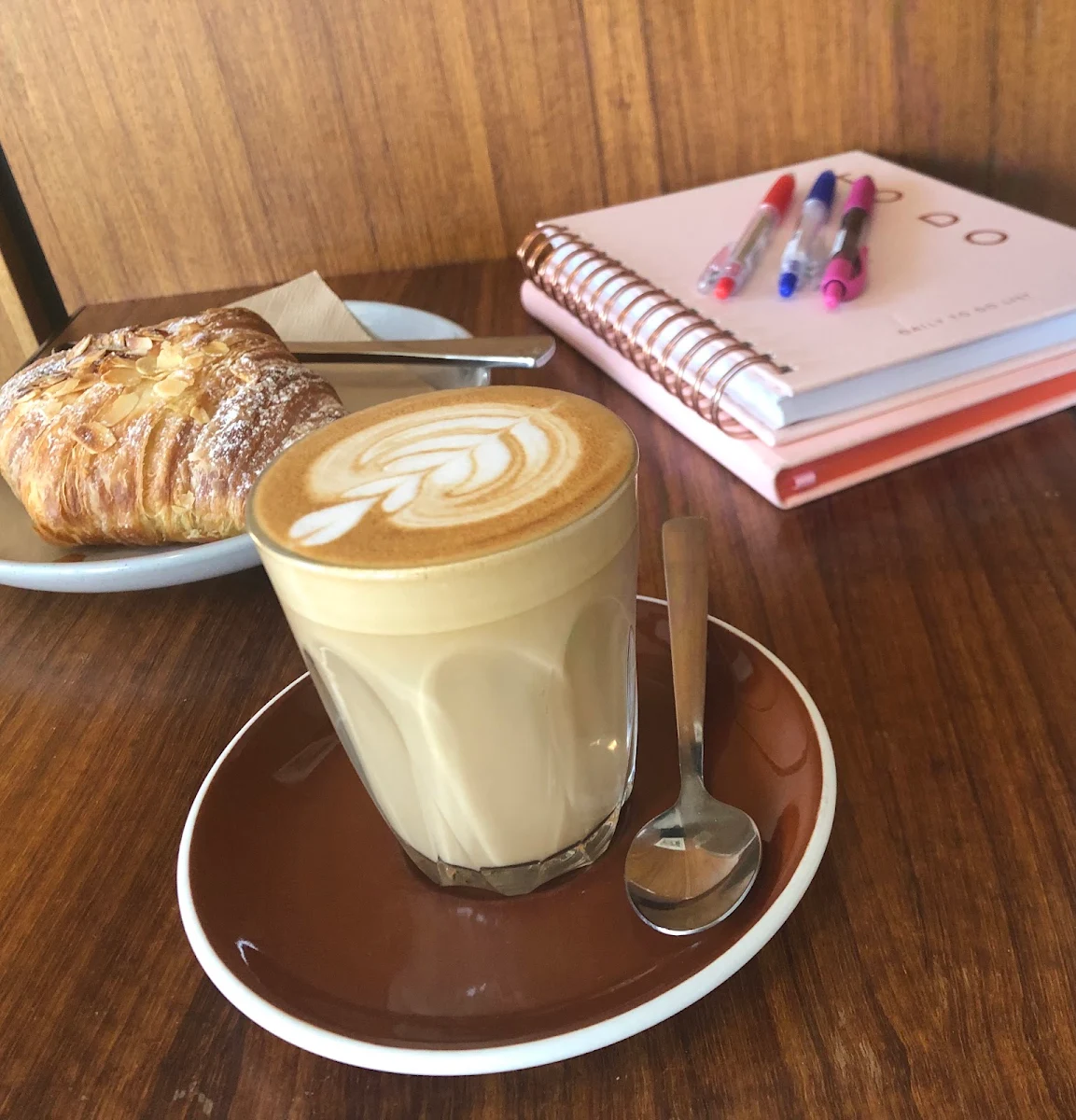 Latte and Croissant