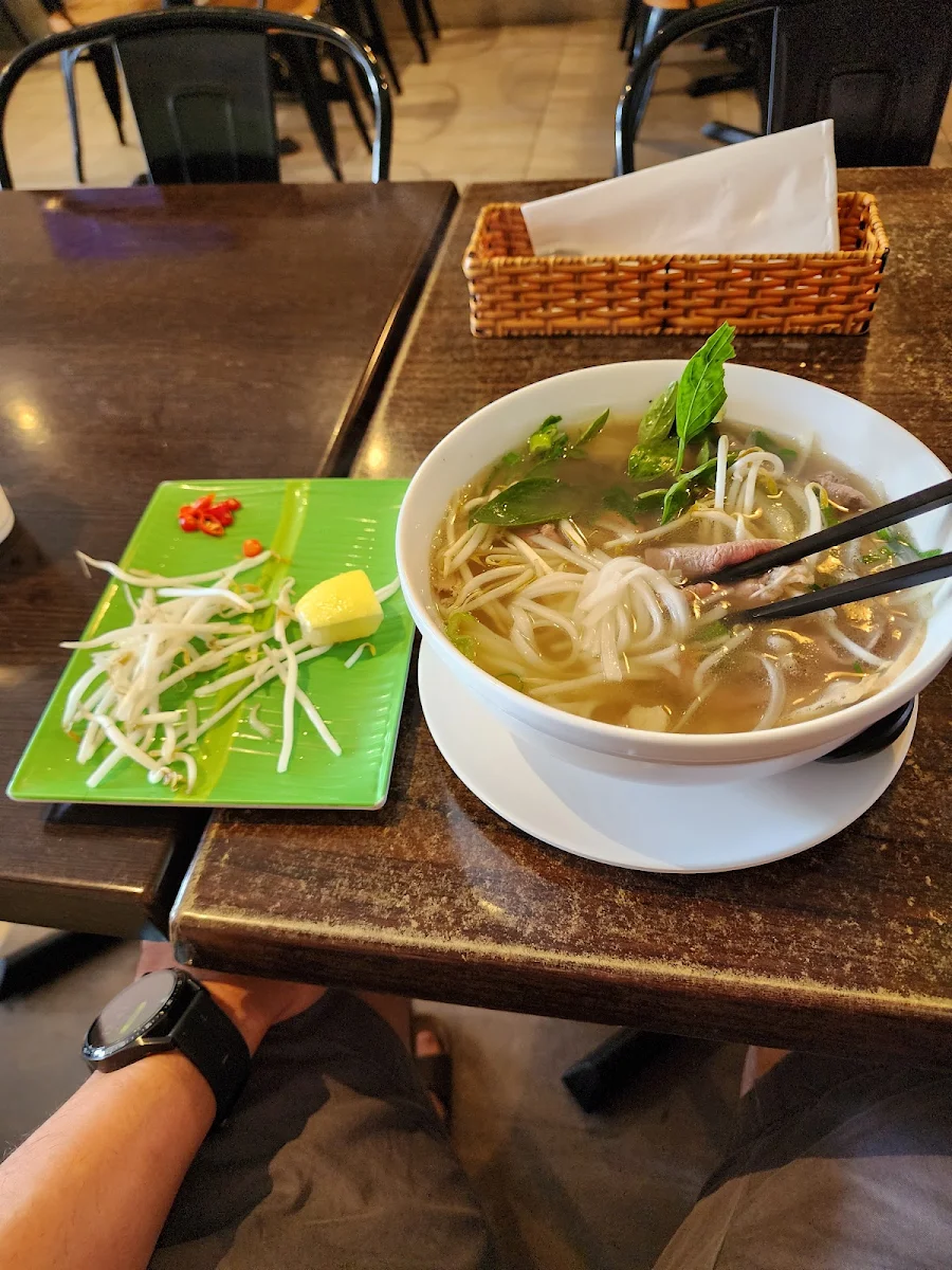 Rare Beef Pho, Rice Rhythm restaurant