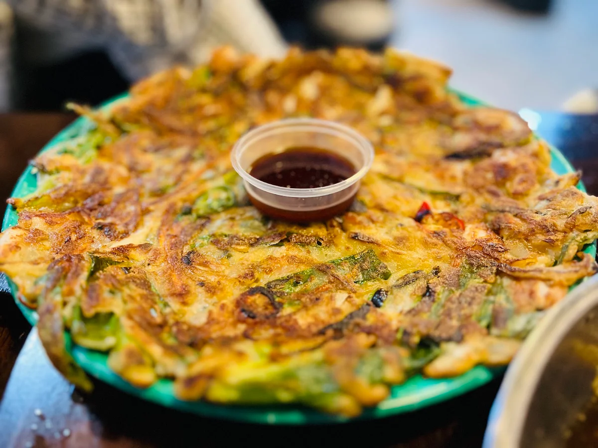 Kimchi Seafood Pancake