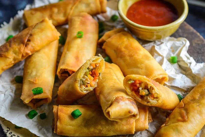 Spring Rolls, Two Hands Rooftop Bar & Beer Garden Eatery