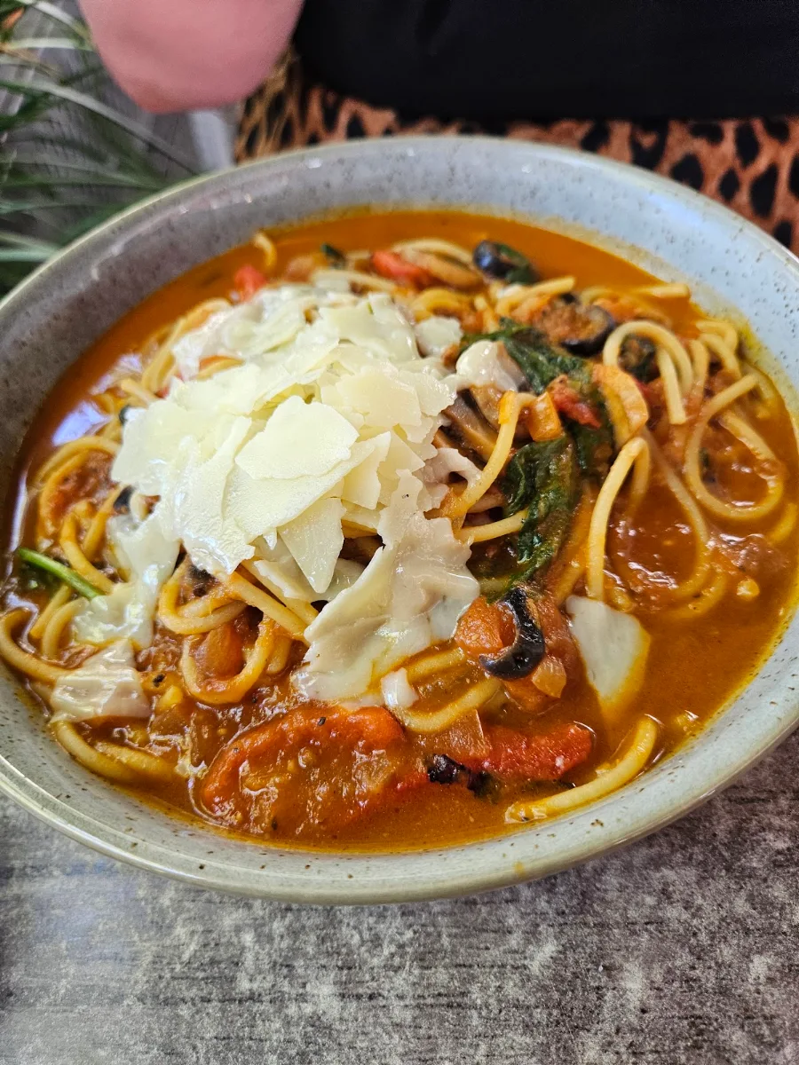Veggie Spaghetti, Breve's Cafe & Bar