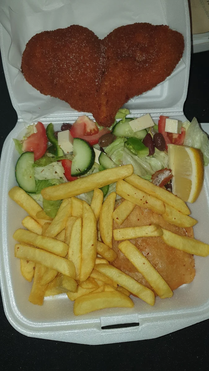 Chicken Schnitzel, Tullamarine Fish & Chips