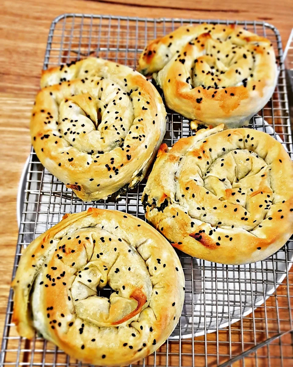 Spinach & Cheese Borek Straight Out of Oven