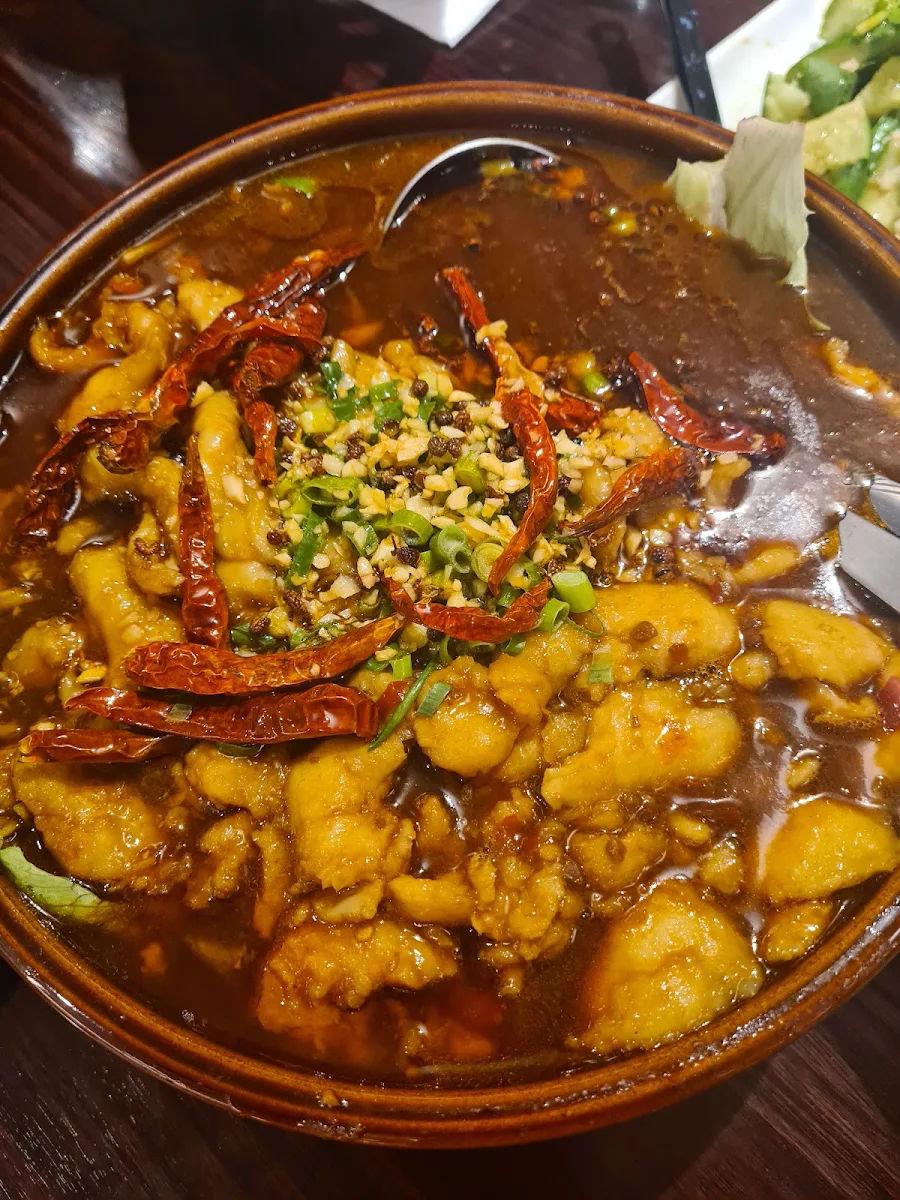 Spicy Fish, East Alley Dumpling and Beer