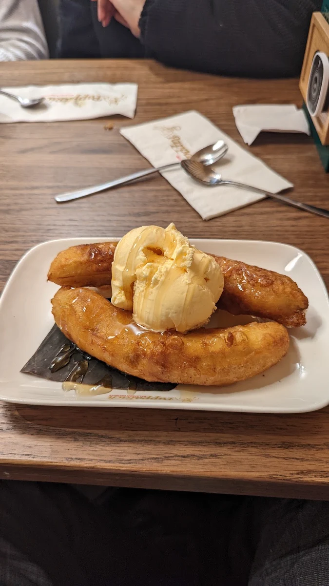 Banana Fritter with Vanilla Ice Cream
