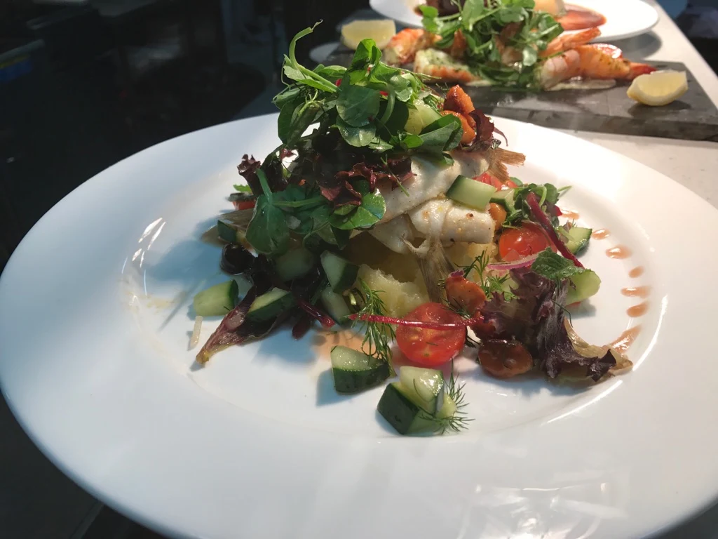 Snapper Salad, Arkarra Gardens Café Restaurant