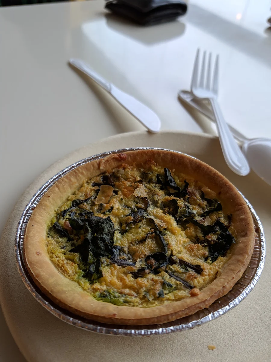 Spinach Quiche, Trappers Bakery