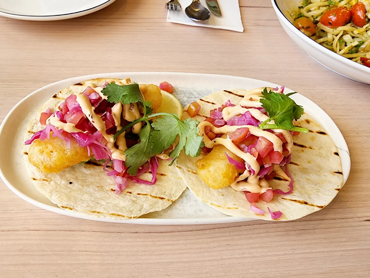Bevy Beer Battered Fish Tacos