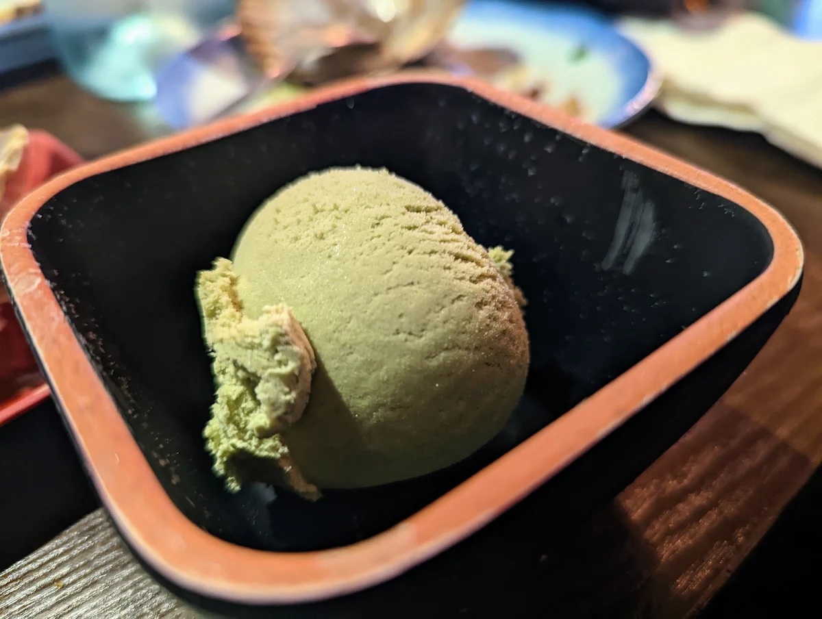 Black Sesame Ice Cream and Green Tea Ice Cream