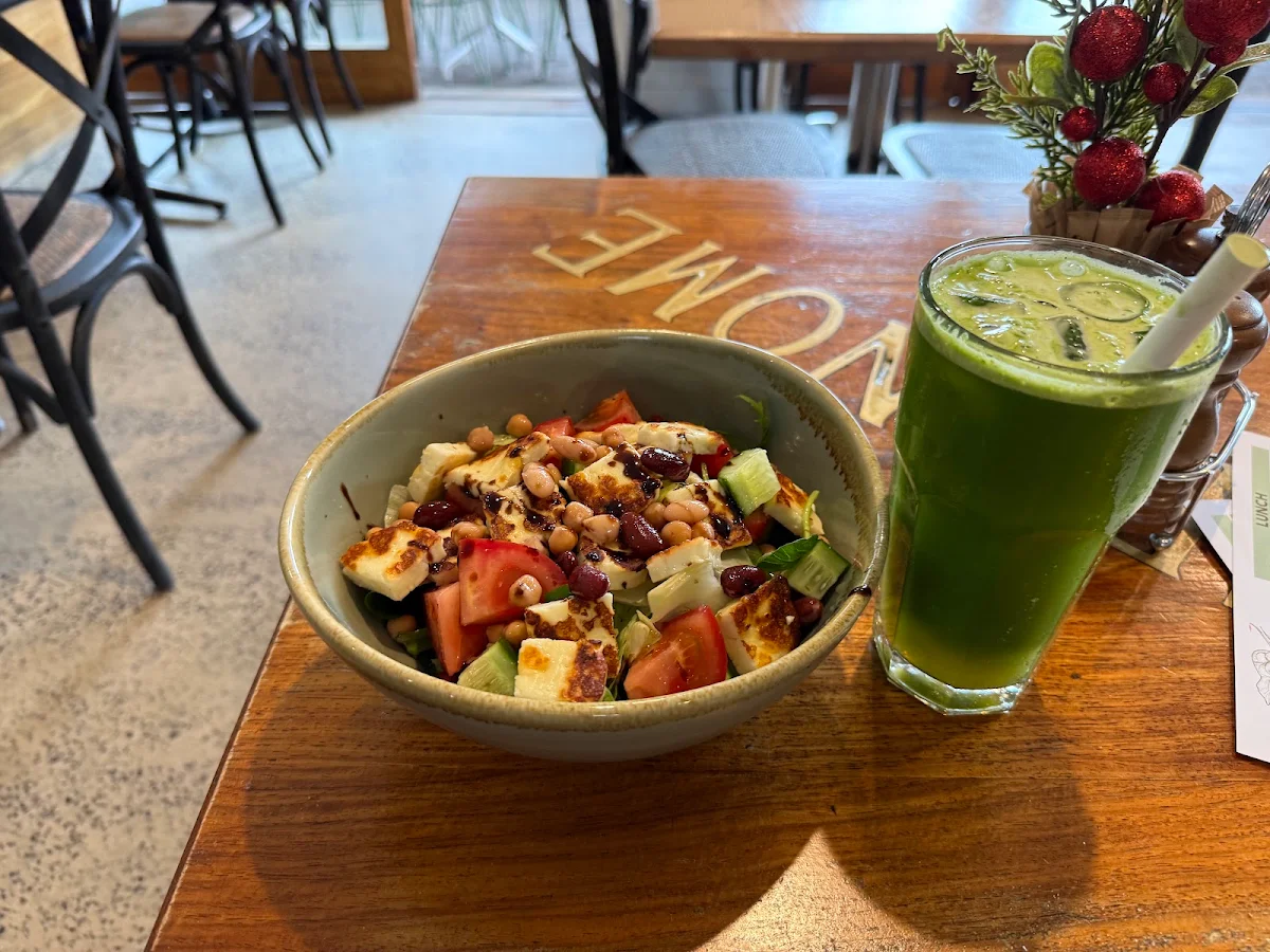 Halloumi Four Beans Salad