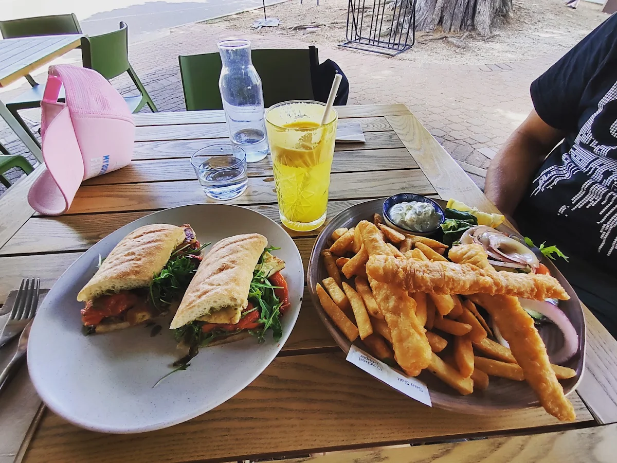 Mediterranean Sandwich & Fish and Chips