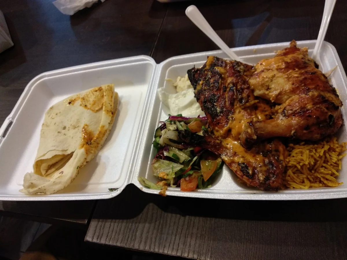 Half Charcoal Chicken Meal with Rice