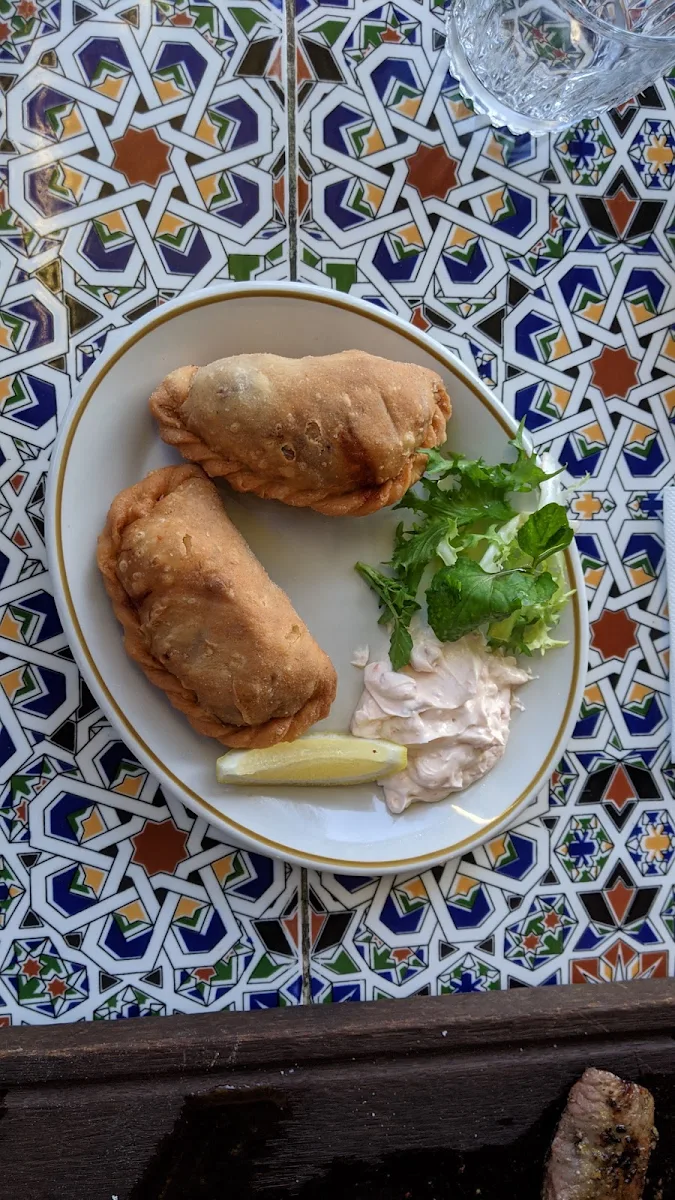 Lamb Kafta Sambusic Pine Nuts Labneh