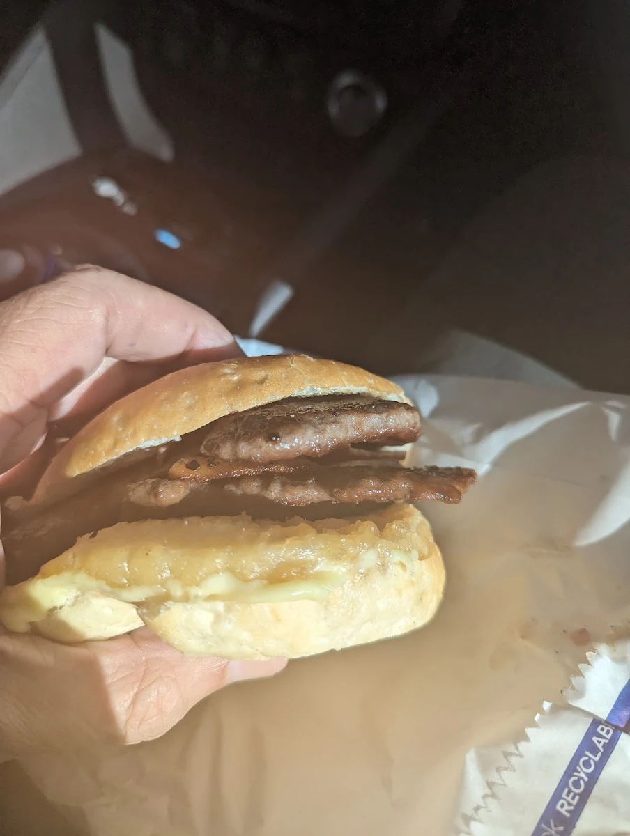 Junior Burger with Bacon Double Meat Cheese and a Potato Cake
