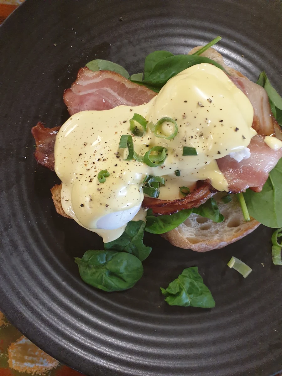 Eggs Benedict with Bacon, Queens Park Cafe & Kiosk