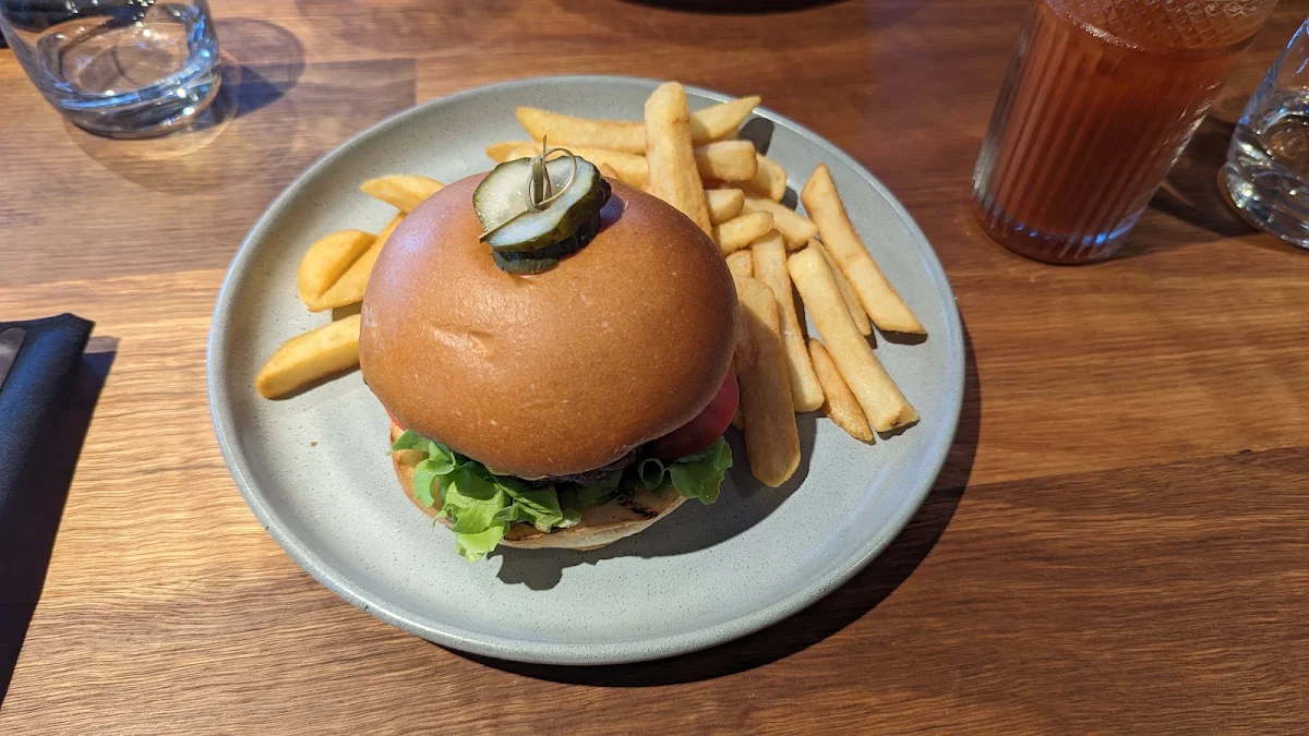 Burger, Warrior Restaurant & Bar