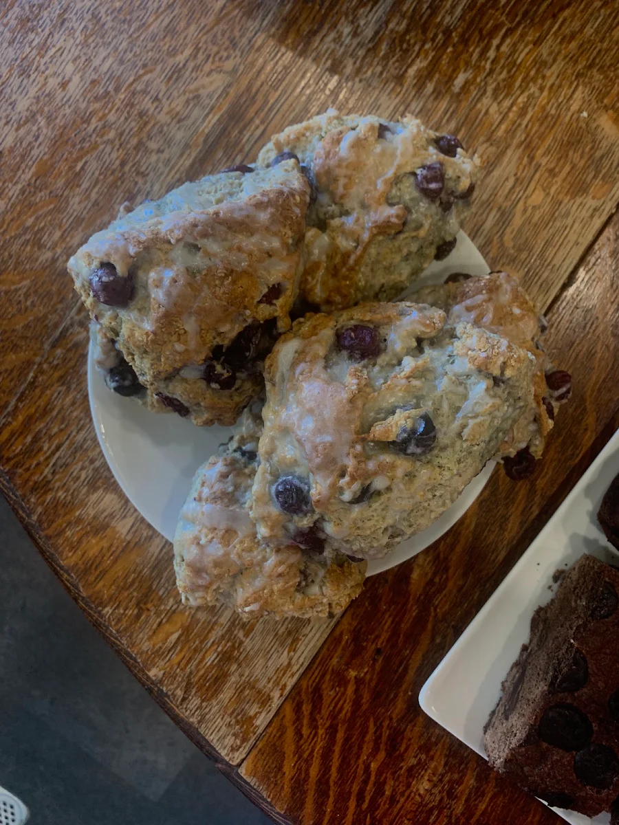 Banana and Blueberry Scone