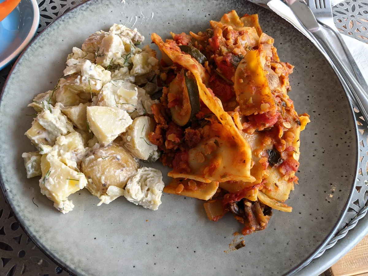 Potato Salad and Lasagna
