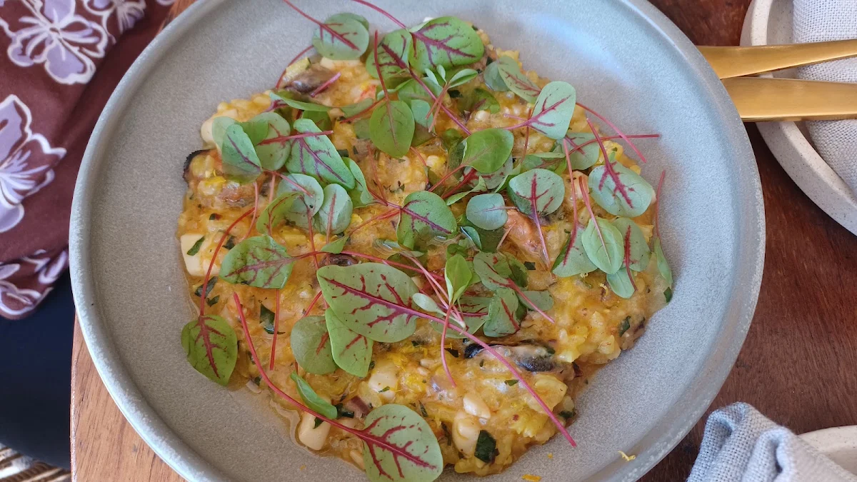 Seafood Risotto, The Mez Club