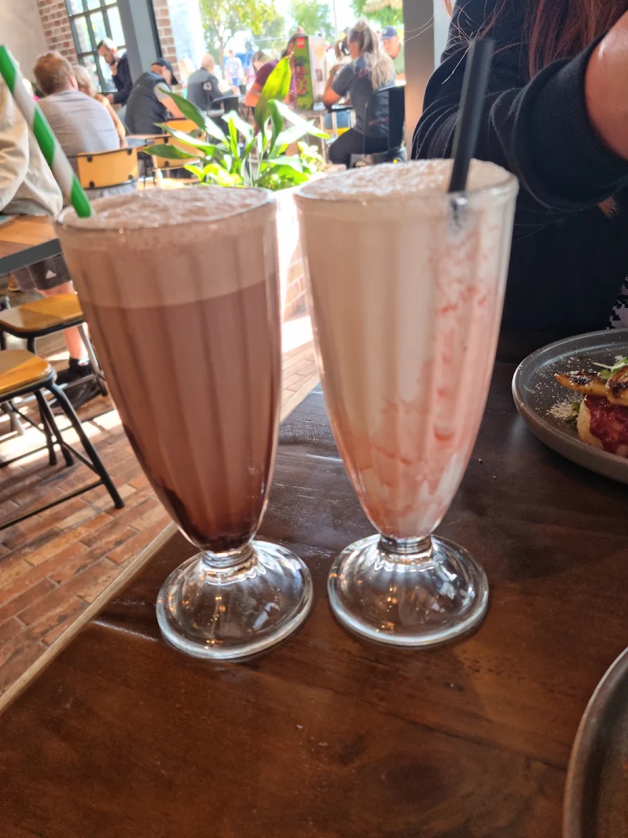 Chocolate Milk Strawberry Milkshake