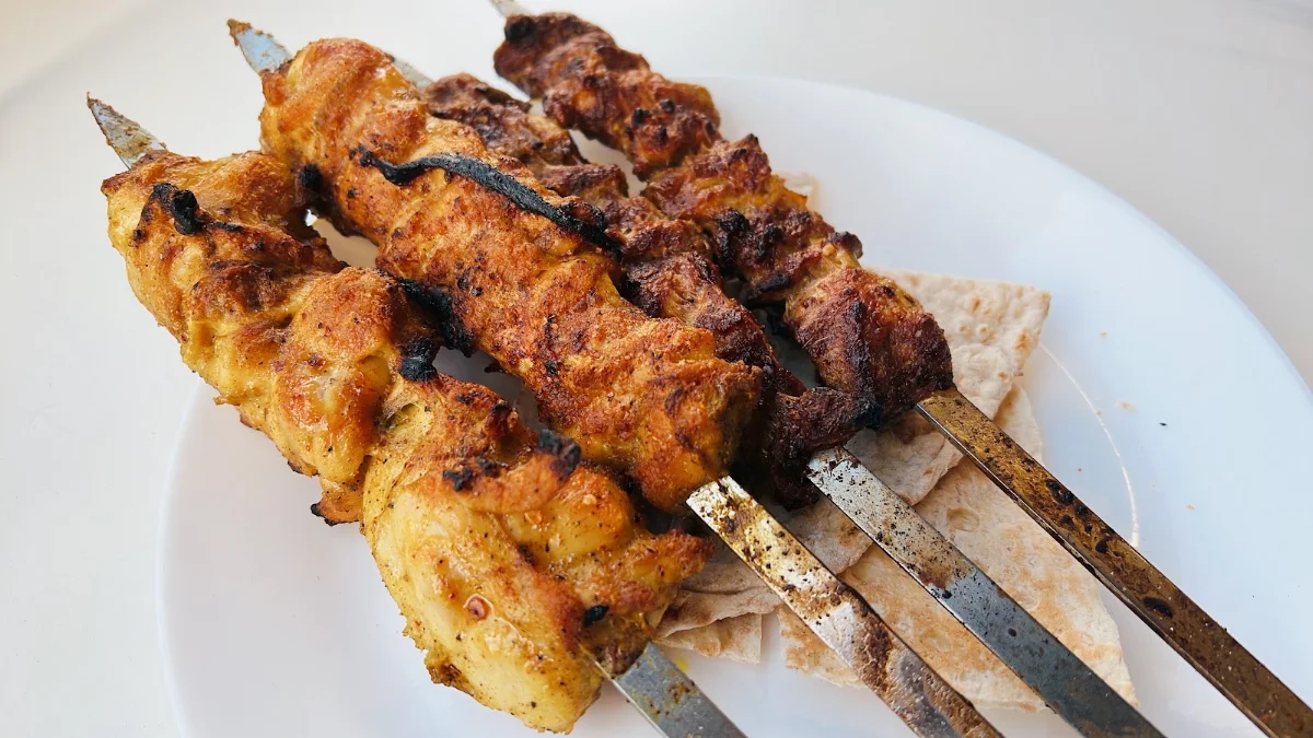BBQ Chicken and Lamb Kebab